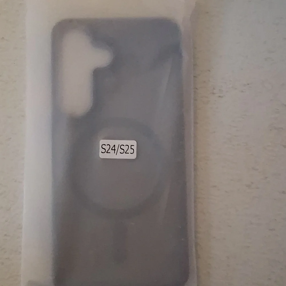 Black MagSafe-Compatible Protective Phone Case Galaxy S 24/25